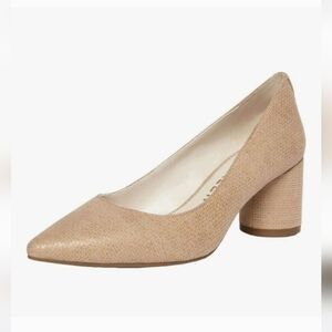 Anne Klein Nora Round Block Heel Pumps, Size 7M